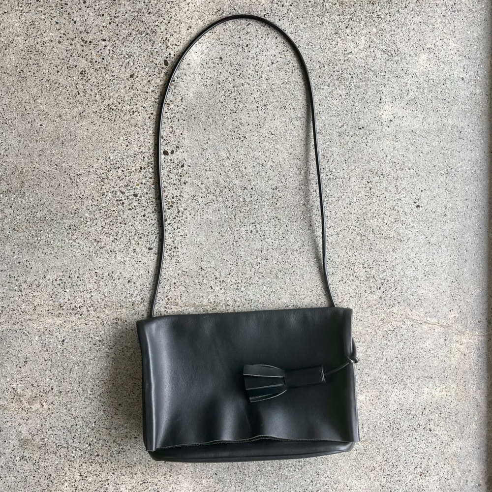 Classic Building Block Crossbody Bag with Tassel